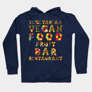 Food Colorful Typography Hoodie